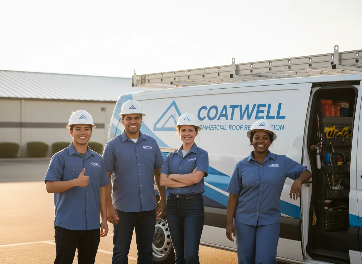 Commercial roof coating company in Conrad, IA