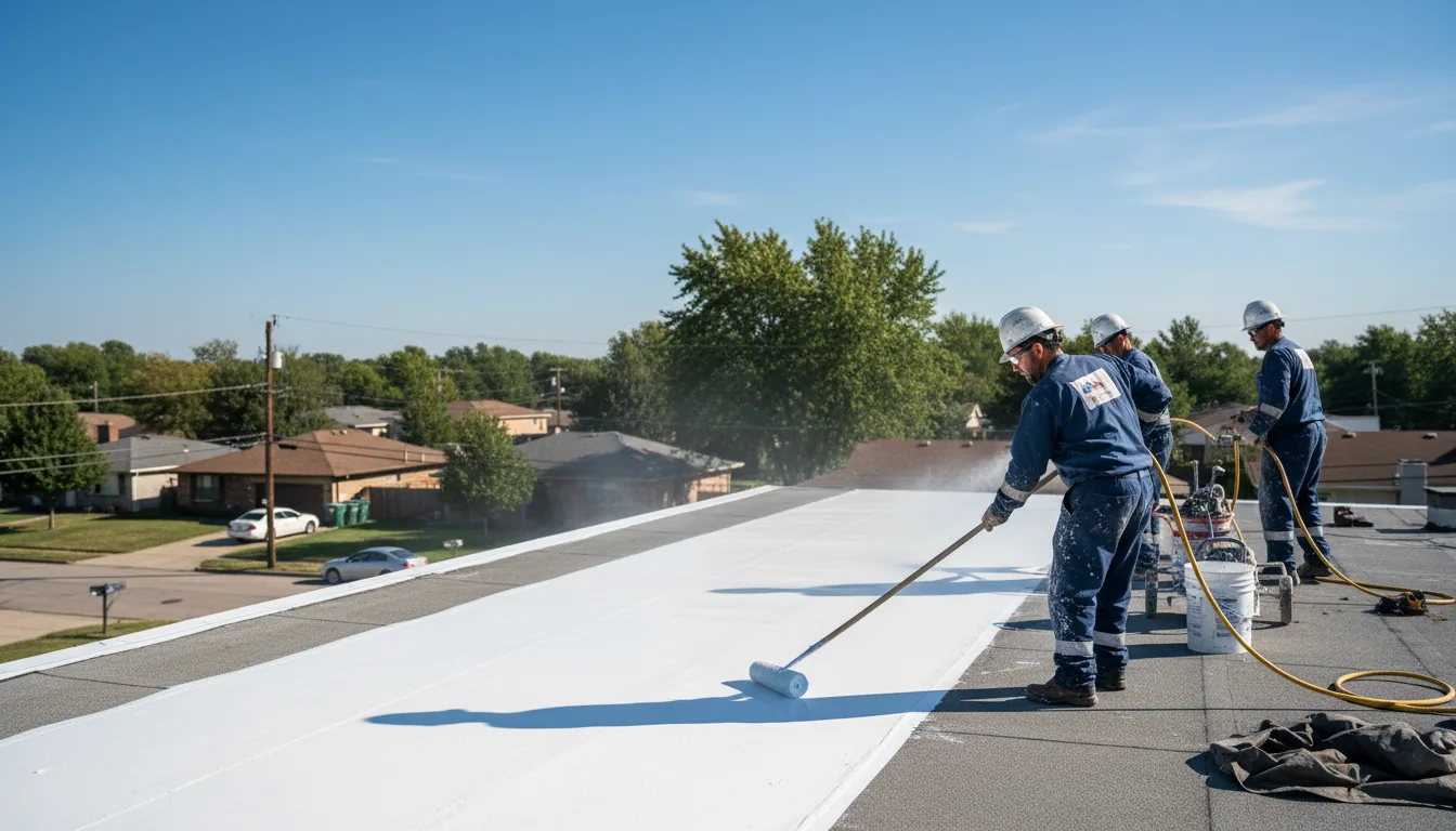 Commercial roof coating in Conrad, IA near me